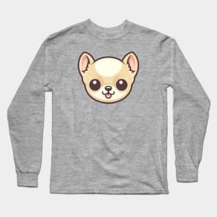 Kawaii Cartoon Chihuahua Long Sleeve T-Shirt